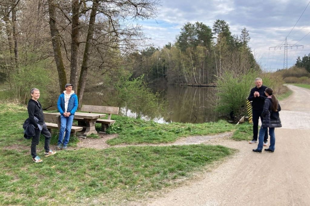Austausch beim Trail Talk Nürnberg